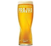 Pravha Official Nucleated Staropramen Lager Pilsner Half Pint Glass