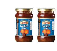 Pravin Gorkeri Pickles 340g | Authentic Sweet & Spicy Mango Pickle | Traditional Indian Flavor Achar Chutney | Perfect for Meals & Snacks (Pack of 2)