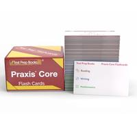 Praxis Basic Study Cards 2024-2025: Test Preparation and Practice Test Questions for the Examination of Basic Academic Competencies Praxis for Educators [Color Maps]