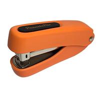 Praxxis Pro Office Supplies - Aria-Plus Half-Strip Mini Stapler - Durable, Compact, and Colorful Stapler for Office and Travel Use, Compatible with Standard 26/6 Staples, Orange