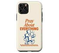 Pray About Everything Christian Cross Retro Case for iPhone 11 Pro