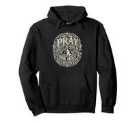 Pray as Much as you Think About it Prayer Motivation Pullover Hoodie