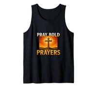 Pray Bold Prayers Cross Tank Top