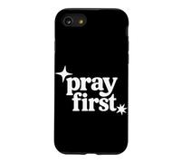 Pray First Christian Faith Religious Prayer Scripture Case for iPhone SE (2020) / 7/8
