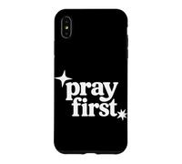 Pray First Christian Faith Religious Prayer Scripture Case for iPhone XS Max