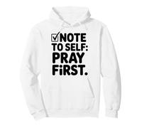Pray First Christian Prayer Jesus Faith Pullover Hoodie