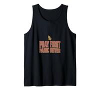 Pray First Panic Never Christian Mom Faith Vintage Tank Top