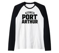 Pray for Port Arthur Texas Community Prayer Event Supporter Raglan Baseball Tee