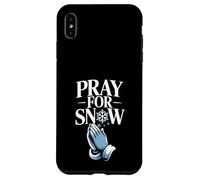 Pray For Snow Ski Vacation Snowboard Resort Powder Day Case for iPhone XS Max