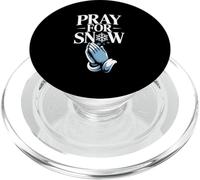 Pray For Snow Ski Vacation Snowboard Resort Powder Day PopSockets PopGrip for MagSafe