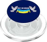 Pray For Ukraine Peace Dove PopSockets PopGrip for MagSafe