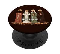 Pray For Us Catholic Saints Saints Day Prayer PopSockets Adhesive PopGrip