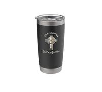 Pray for Us St Benjamin Stainless Steel Insulated Tumbler