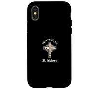 Pray For Us St Isidore Case for iPhone X/XS