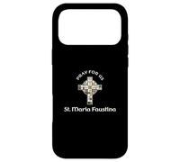 Pray For Us St Maria Faustina Case for iPhone 17 Pro Max