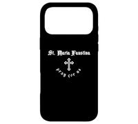 Pray For Us St. Maria Faustina Patron Saint Case for iPhone 17 Pro Max