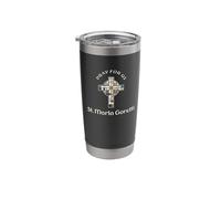 Pray for Us St Maria Goretti Stainless Steel Insulated Tumbler