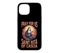 Pray for us St. Rita of Cascia Case for iPhone 15