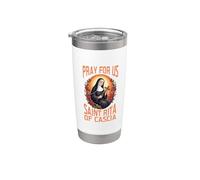 Pray for us St. Rita of Cascia Stainless Steel Insulated Tumbler