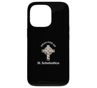 Pray For Us St Scholastica Case for iPhone 13 Pro