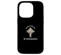 Pray For Us St Scholastica Case for iPhone 14 Pro