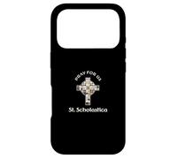 Pray For Us St Scholastica Case for iPhone 17 Pro