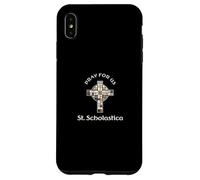Pray For Us St Scholastica Case for iPhone XS Max