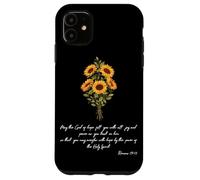 Pray God Wish Sunflower Christian Bible Verse Religious Case for iPhone 11