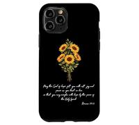 Pray God Wish Sunflower Christian Bible Verse Religious Case for iPhone 11 Pro