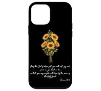 Pray God Wish Sunflower Christian Bible Verse Religious Case for iPhone 12 mini