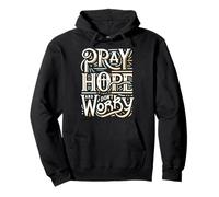 Pray Hope and Don't Worry Shirt Padre Pio Catholic Pullover Hoodie