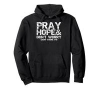 Pray Hope & Don't Worry Christian Faith Tee Saint Padre Pio Pullover Hoodie