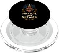 Pray Hope Dont Worry Vintage Mens Recovery Apparel PopSockets PopGrip for MagSafe