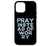 Pray Instead Of Worry. Christian message vintage style Case for iPhone 12 mini