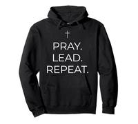 Pray Lead Repeat Jesus Christian Dad Blessed Faith Pullover Hoodie