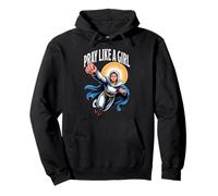 Pray Like A Girl Catholic Pullover Hoodie