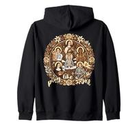 Pray Like a Girl Catholic Saints Gianna Therese Kateri Joan Zip Hoodie