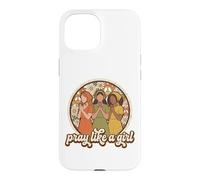 Pray Like A Girl Tshirt Women Catholic Saints God Christian Case for iPhone 15