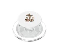 Pray Like A Girl Tshirt Women Catholic Saints God Christian PopSockets PopGrip for MagSafe
