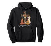 Pray Like A Girl Tshirt Women Catholic Saints God Christian Pullover Hoodie