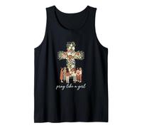 Pray Like A Girl Tshirt Women Catholic Saints God Christian Tank Top