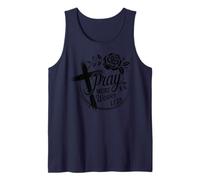 Pray More Worry Less Christian Men and Women chrisitians Tank Top