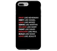 Pray Obey Lead Serve Believe Love Like Jesus Case for iPhone 7 Plus/8 Plus