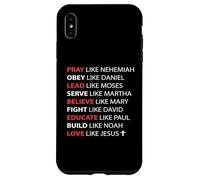 Pray Obey Lead Serve Believe Love Like Jesus Case for iPhone XS Max