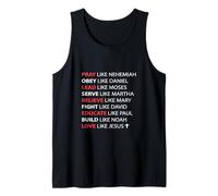 Pray Obey Lead Serve Believe Love Like Jesus Tank Top