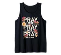 Pray On It Religious Christian Prayer Bible Scripture Tank Top