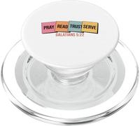 Pray Read Trust Serve Galatians 5 22 Bible Verse PopSockets PopGrip for MagSafe