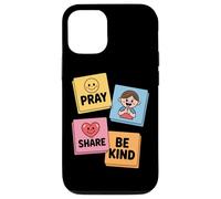 Pray Share Be Kind Kids Christian Sunday School Case for iPhone 12/12 Pro