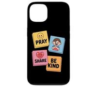 Pray Share Be Kind Kids Christian Sunday School Case for iPhone 13