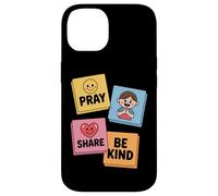 Pray Share Be Kind Kids Christian Sunday School Case for iPhone 14